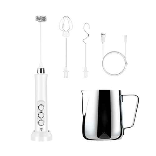 Rechargeable Frother with Pitcher - blendoclock